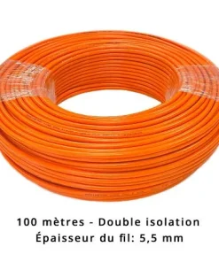 Câble périphérique 5,5 mm pour TECH Line – double isolation – 100 mètres